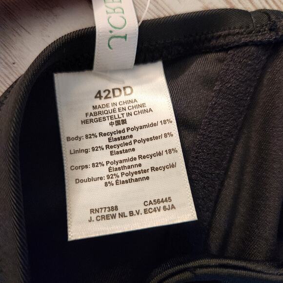 J. Crew Underwire Bikini Top with Criss Cross Straps Size 42DD NWT - Picture 7 of 8